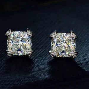 2ct Cushion Earrings